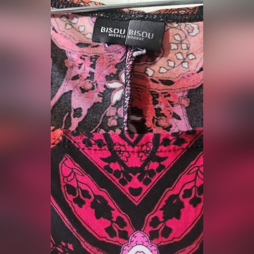 Bisou Bisou Multicolor Patterned Midi Dress - Picture 3 of 3